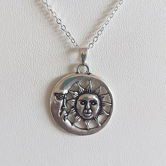 Sun Moon Necklace Jewelry - Picture 1 of 3